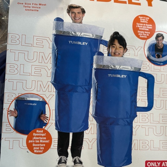 Halloween Costume Tumbler Cup Blue One Size Fits Most Party Trick or Treat NEW - Picture 1 of 9